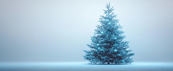 Obraz premium The Blue Christmas Tree