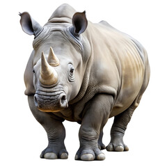 Fototapeta premium Rhino on white background