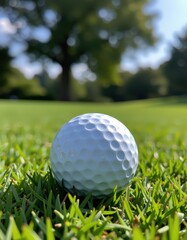 Obraz premium golf ball on green grass