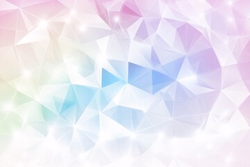 Naklejka premium Abstract Geometric Pastel Background: Low Poly Triangle Pattern