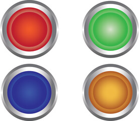 mix a red,blue,glod,green push button chrome