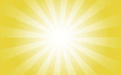 黄色の背景のサンバースト