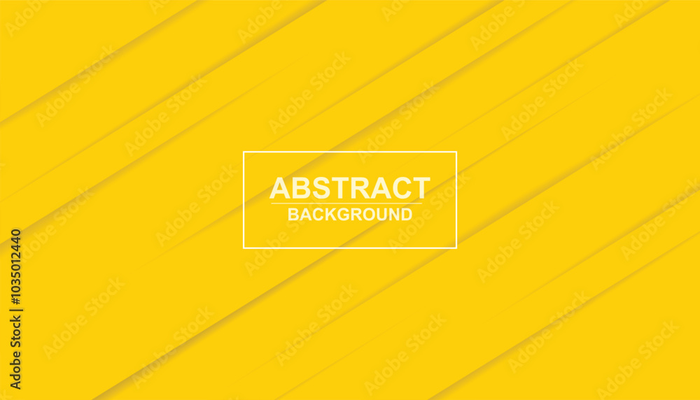 Fototapete Abstract yellow background with diagonal papercut lines. yellow background modern diagonal shading. geometrical shapes from cut paper