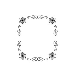 snowflake frame