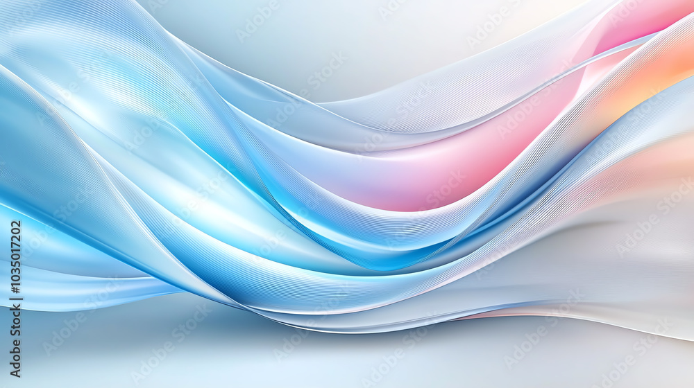 Poster visually captivating abstract swirls smooth and flowing digital illustrations that evoke a sense of 