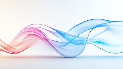 Naklejka premium Dynamic energy in flowing smooth arcs a vibrant journey through color and motion