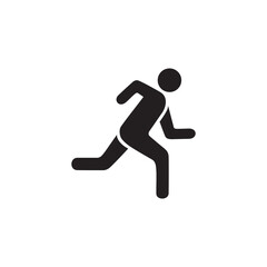running  icon symbol sign vector