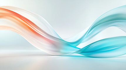Naklejka premium Exploring the aesthetic appeal of smooth line vortex abstract shapes with neon gradients in modern design