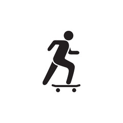skateboarding icon symbol sign vector