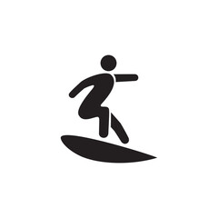 surfing icon symbol sign vector