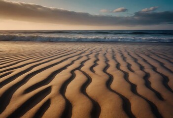 Sandy texture with ripples.