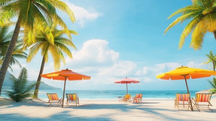 Obraz premium Tropical Beach Paradise