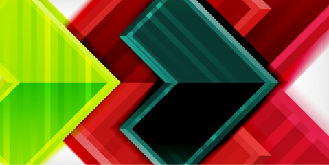 Arrow geometric abstract vector background. Vector Illustration For Wallpaper, Banner, Background, Card, Book Illustration, landing page