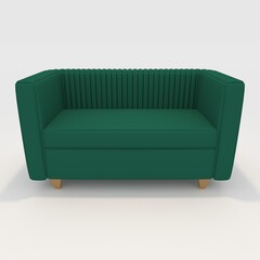 3d render Sofa 2 Seater design element. Furniture Collection