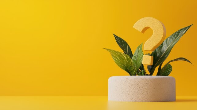 Editable 3D Quiz Question Template with Floating Options for Interactive Learning Experiences