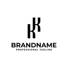 Letters KK Monogram Logo, suitable for any business with KK or KK initials