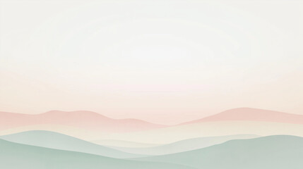Fototapeta premium Soft Gradient Minimalist Landscapes