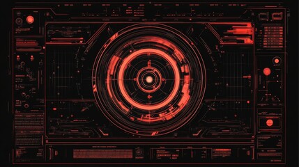 Fototapeta premium Futuristic HUD Interface