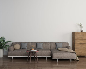 modern living room with sofa
