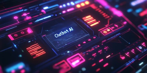 Obraz premium Futuristic interface with 