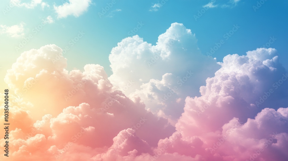 Poster Pastel Cloudscape