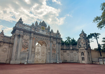 Fototapeta premium Dolmabahce Palace entrance istanbul Turkey
