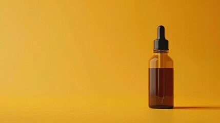 Isolated Bottle of Herbal Vape Juice with Dropper, Perfectly Presented Against a Solid Background, Ideal for Promoting Natural Flavors and Vaping Products
