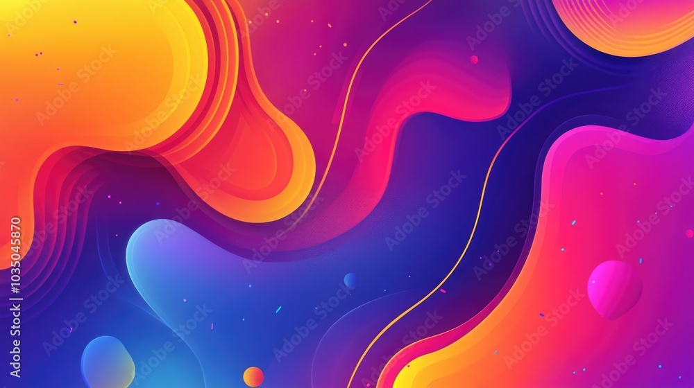 Poster abstract background design with vibrant colors and dynamic shapes ideal for use in various creative 
