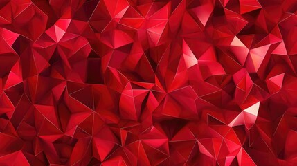 Red seamless polygonal badge design