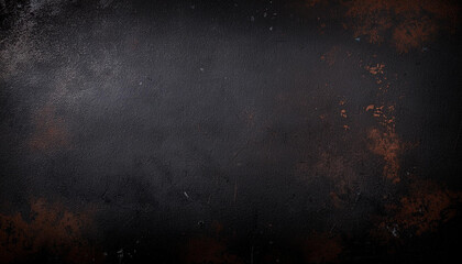 Obraz premium Black grunge metal empty background, old black steel texture with scratches cracks and rust. Construction concept