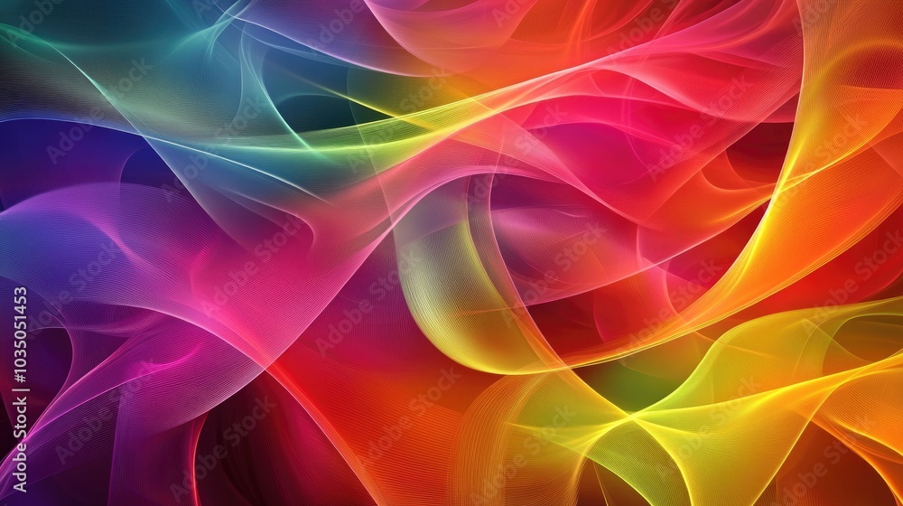 Poster multicolored abstract background with laser light for creative design and pattern applications