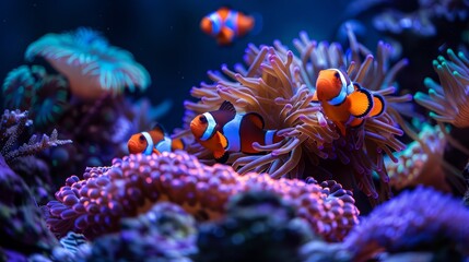 Vibrant aquarium fish: a splash of color underwater