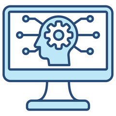 Cognitive Computing  Icon Element For Design