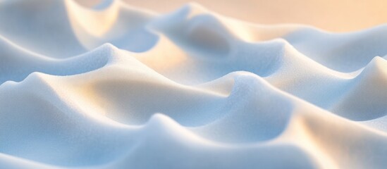 Obraz premium Macro Waves Of Snow Bumps Shoot At Sunrise