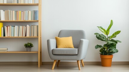 Cozy Scandinavian Living Room: A Perfect Nook for Relaxing with a Good Book