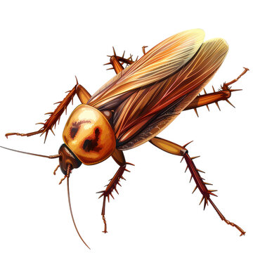 brown cockroach insect isolated clip art preview