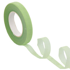 floral ribbon roll. Green color