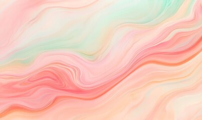 Obraz premium A colorful, swirly background with shades of pink, red, and green, Generative AI