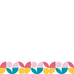 Geometric Mosaic Footer