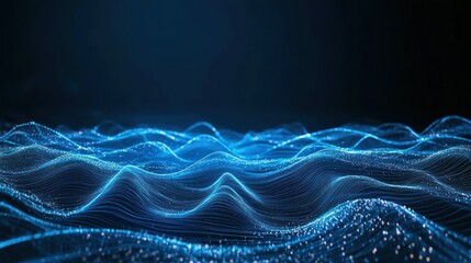 Fototapeta premium Abstract Blue Waves