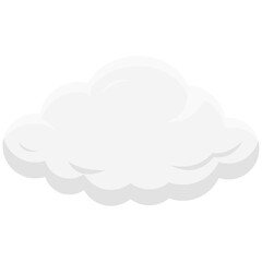 Fluffy White Cloud Elements Illustration
