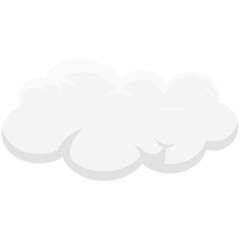 Fluffy White Cloud Elements Illustration