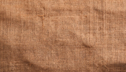 Brown burlap cloth background or sack cloth for packing