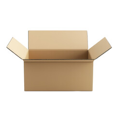 Empty open packaging box for packing goods or storing documents.