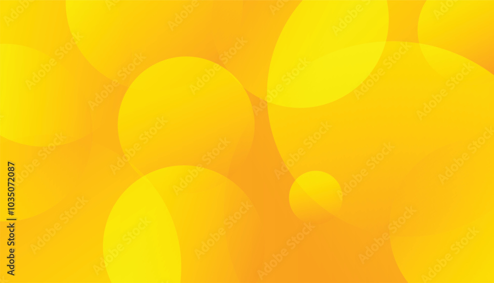 Leinwandbilder abstract background with circle shapes. yellow background. yellow geometric background. dynamic shap