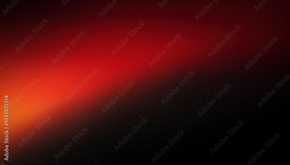 Poster intense red gradient horizon with dark black base: abstract background for sunset-themed designs, mi