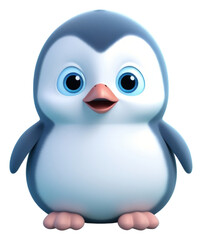 PNG Penguin portrait animal cute transparent background