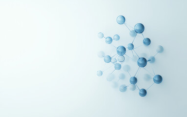 A demonstration of structural relationships and interactions between molecules in the microcosmic world

