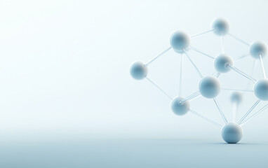Obraz premium A demonstration of structural relationships and interactions between molecules in the microcosmic world 