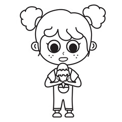 Coloring pictures for children, various activities, playing, playing sports, gardening